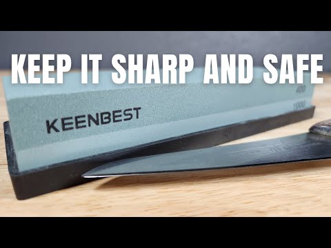 How to Use a Sharpening Stone KEENBEST Whetstone Professional Kitchen Knife Sharpener Stone Kit