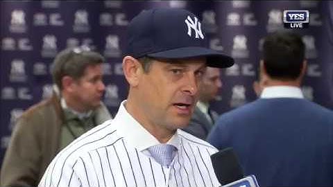 Aaron Boone interview after being named Yankees manager
