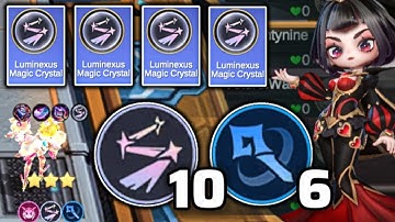3 STAR ANGELA 10 LUMINEXUS 6 MAGE USING AURORA | MAGIC CHESS GO GO META