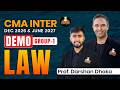 CMA Inter | Law | Demo Group 1 | June 2026 & Dec 2026 | Prof. Darshan Dhoka