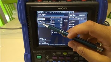 Hioki Memory Hicorder 8880-20 setup and function Data logger