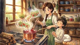🍓 Strawberry Harvest Morning | Cozy Cottage Cooking ASMR 🌿 Ghibli Inspired Relaxing Animation screenshot 5