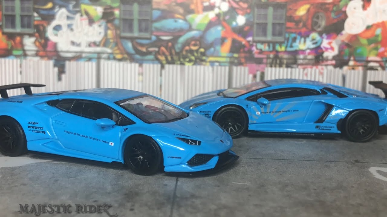 Mini GT 1/64 LB WORKS Lamborghini Huracan Ver. 1 (Light Blue) #189