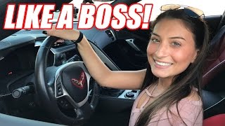 My Girlfriend Learns STICK In a 900hp Corvette!