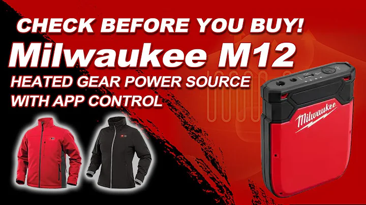 check before you buy~!Milwaukee M12 heated gear power source with app control