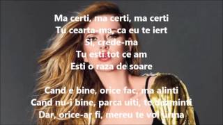 Lidia Buble feat. Adrian Sina - Ma certi  Versuri (Lyrics)