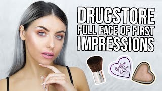 TESTING DRUGSTORE MAKEUP \/ FULL FACE FIRST IMPRESSIONS