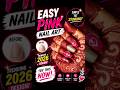 Easy pink nail art 💅 Trending 2026 😍 #nailart #nailideas #simplenails  #naildesign #nailtutorial