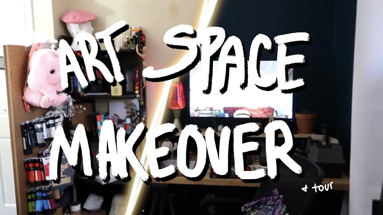 Mini Art Space Makeover & Tour