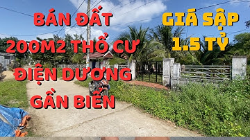Chủ cần tiền bán đất Điện Dương 8x25 200m2 thổ cư, gần biển 2km, dân cư hiện hữu, giá sập hầm.