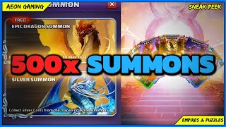 500X 🐉 SUMMONS | 🌌 Dragon Summon Portal (🔥SILVER & EPIC SUMMON🔥) - Empires & Puzzles |Sneak Peek|