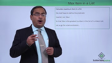 Prolog - List Operations Max Item