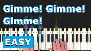 Video thumbnail of "ABBA - Gimme! Gimme! Gimme! - Piano Tutorial Easy - [Sheet Music]"