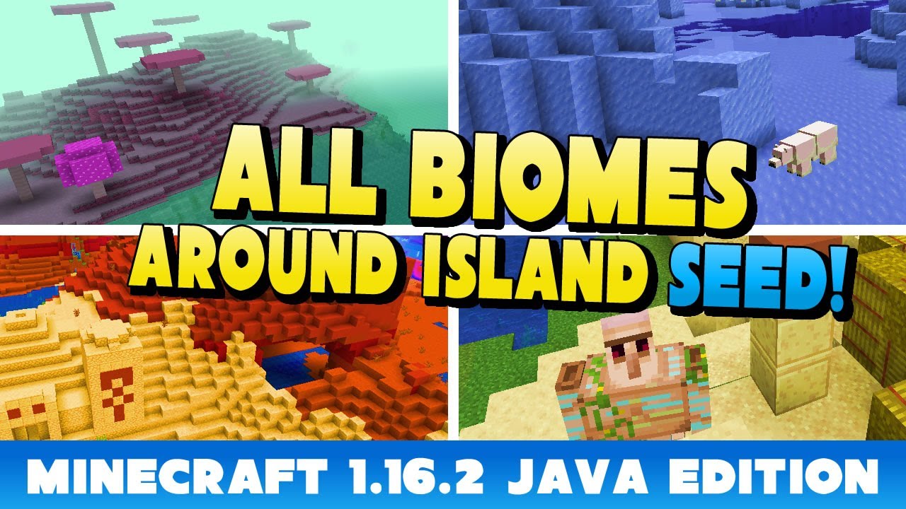 All Biomes Around Island Seed For Minecraft 1 16 2 Minecraftgames Co Uk
