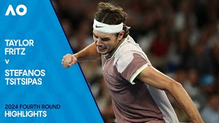 Taylor Fritz v Stefanos Tsitsipas Highlights | Australian Open 2024 Fourth Round