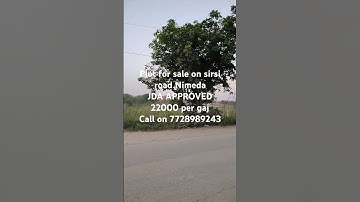 plot for sale on nimeda sirsi road jaipur jda approved 22000 per gaj call 7728989243 #plot #viral