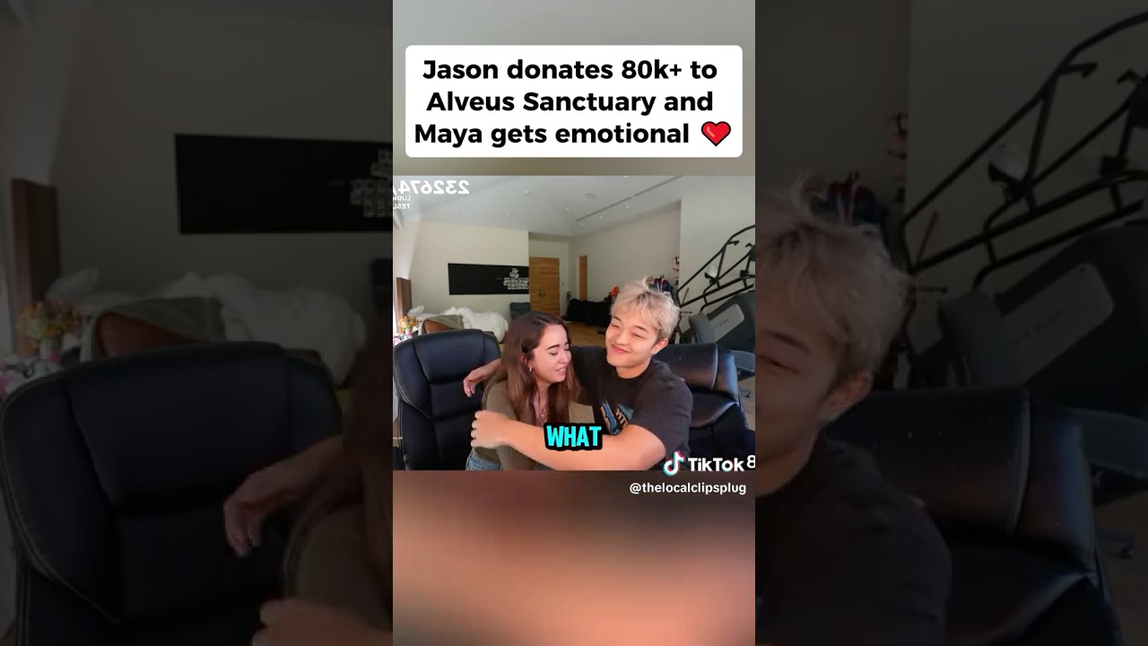 Jason donated 80K To Alveus Sanctuary 