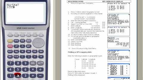 Casio fx9860G Geographic to Grid Coordinates