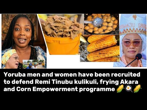 Yoruba Ronu have been recruited to defend Remi Tinubu kulikuli and Akara Empowerment programme.🐍🌽🌽🌽🍳