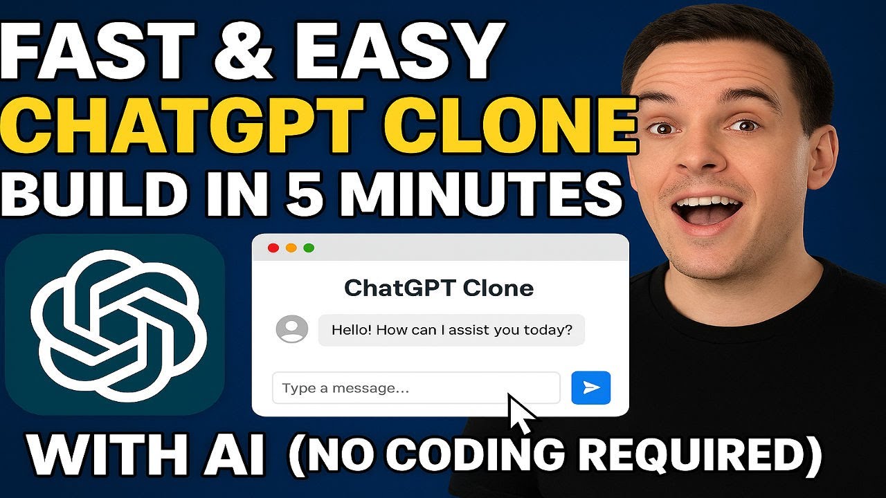 Build a ChatGPT Clone in 5 Minutes Without Coding using AI - YouTube