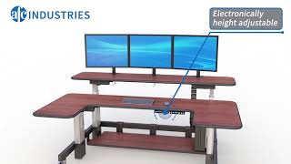 Split-Level Uplift Computer Table