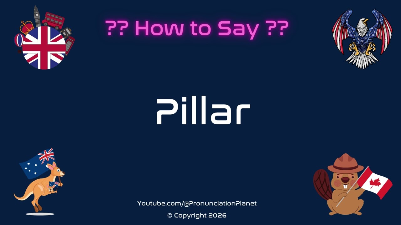 🗿🏛️ How to Pronounce Pillar? (CORRECTLY) | Pronunciation Planet