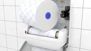 Tork H1 Matic Dispenser Refill and use Stub Roll Video