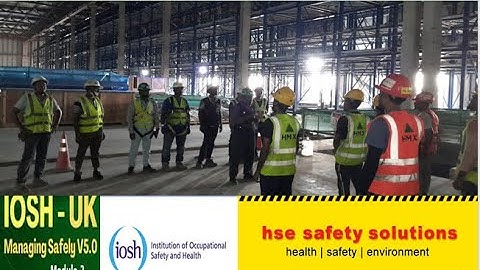 IOSH Managing Safely V5.0 - Module 3 -Lecture 3 Controlling Risks