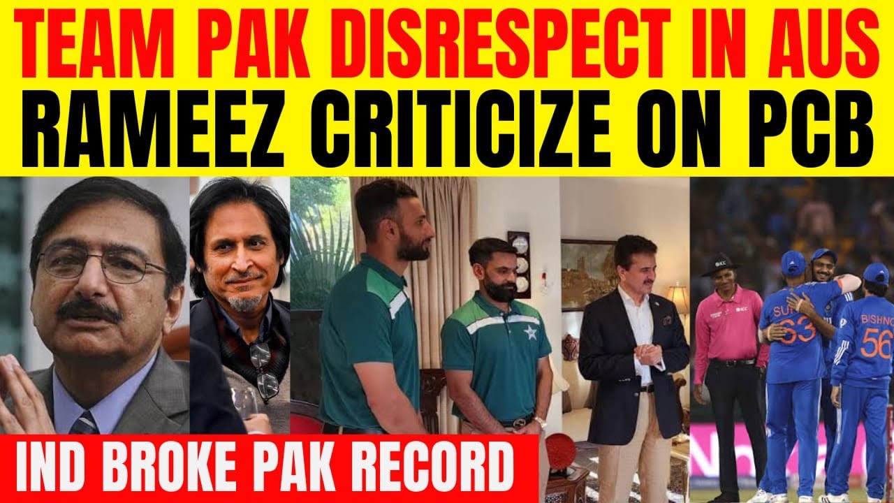 Pakistan Rameez Rambo Team Pakistan DISRESPECT in Australia | Ind Broke Pak T20 record ...