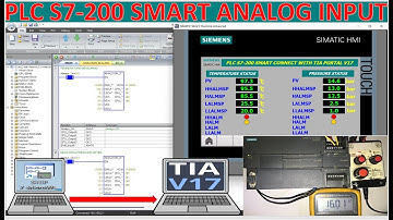 PLC S7-200 Smart analog input full tutorial step by step