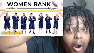 Women Rank Men By Size!! 2 inc IS CRAZY (REACTION!!!)