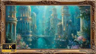 Mermaid Underwater City 4K Screensaver for Frame TV Ocean Fantasy Art Display Frame TV Art Aquarium screenshot 4