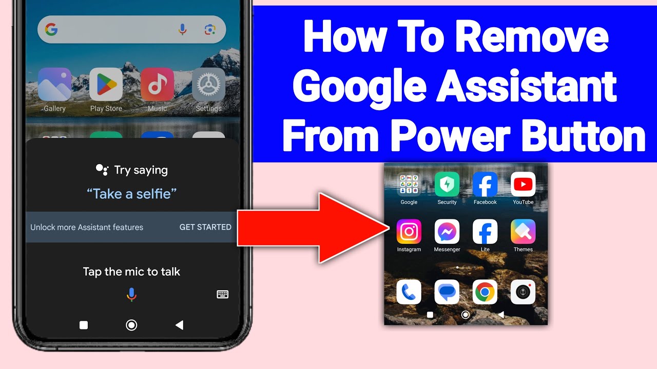How To Remove Google Assistant From Power Button - Full Tutorial - YouTube