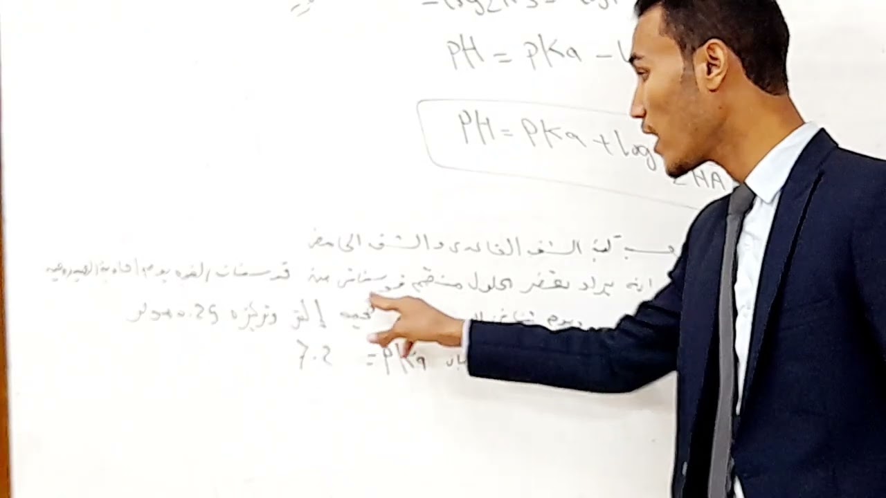شرح معادلة هندرسون وهاسلبالخ وتحضير محلول منظم فوسفاتي له رقم هيدروجيني معلوم