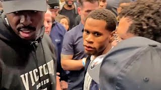 Devin and Bill Haney LOOK FURIOUS after WILD Haney vs Garcia weigh in
