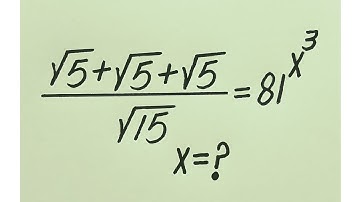 United States | Can you solve this? | National Olympiad Math Radical Question | x=?