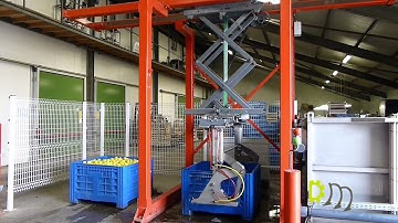 Aweta GM 3-9+1 sorting machine for apples & pears (weight and sizegrader) with waterdumper