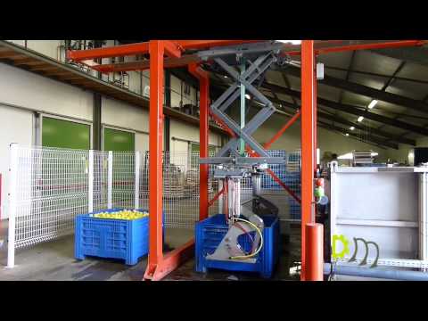 Aweta GM 3-9+1 sorting machine for apples & pears (weight and sizegrader) with waterdumper