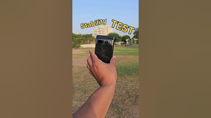 Google Pixel 7 Pro Camera's Video Stability is not the best 😕.