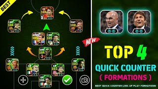 Top 4 Best Quick Counter Formations In eFootball 2027 🤩💥 R. Martinez Best Link-Up Play Formation 🥶