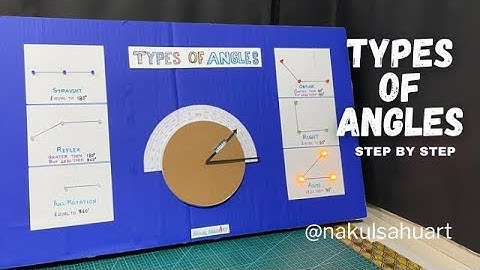 types of angles maths working model explanation NakulSahuArt