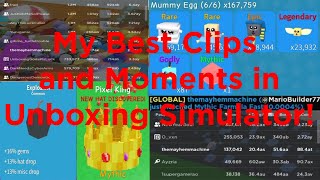 My BEST Unboxing Simulator Clips and Moments!