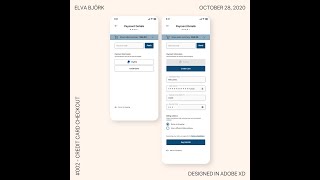 UX/UI Time Lapse - Checkout Process (Daily UI 002)