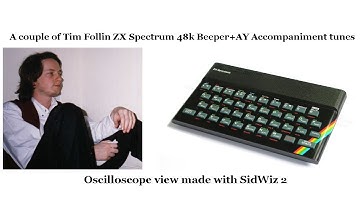 A Couple of Tim Follin ZX Spectrum Beeper+AY Chip Tunes (Oscilloscope View)