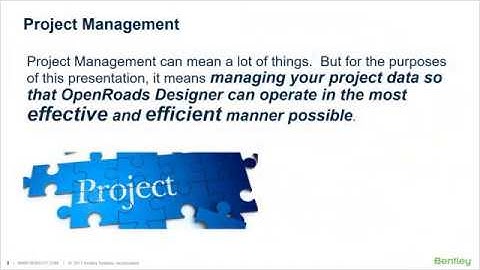OpenRoads Designer Project File Management