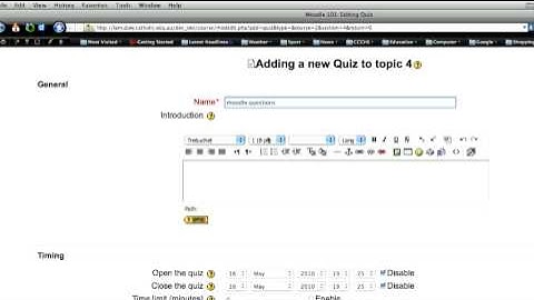 Importing questions into moodle.mov