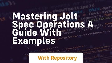 mastering jolt spec operations a guide with examples