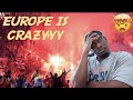 American Reacts Basketball fans and atmosphere USA vs Europe reaction🤯