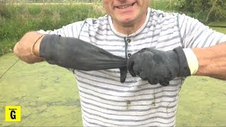 Magnet Fishing - Lucky Find And Dad Gets Plastered