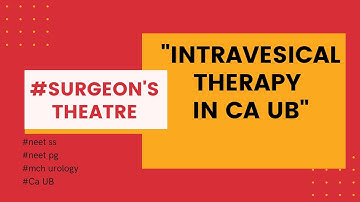 Neet SS | Mch Urology | Intravesical therapy mnemonic in Ca UB |